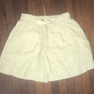 Cream J Crew causal skirt